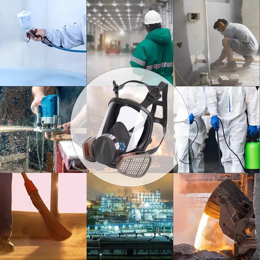 Vollgesichtsmaske 6800 für industrielle Lackierarbeiten und Atemschutz als Ersatz für 3M in Multicolor - Bild 6
