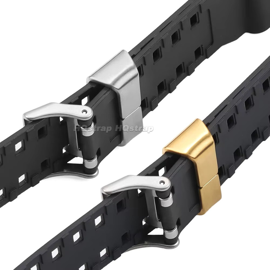 HQstrap Uhrenarmband-Zubehör Ringe, Edelstahl, Silikon, 20mm 22mm, Unisex - Bild 3