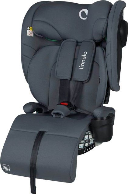 Lionelo Kindersitz NELLY i-Size, grau, mit Isofix, faltbar und Getränkehalter, vorwärtsgerichtet für 100 bis 150 cm Körpergröße - Bild 1