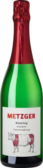 Uli Metzger Riesling Sekt, trocken, Schaumwein, 0,75 l - Bild 1