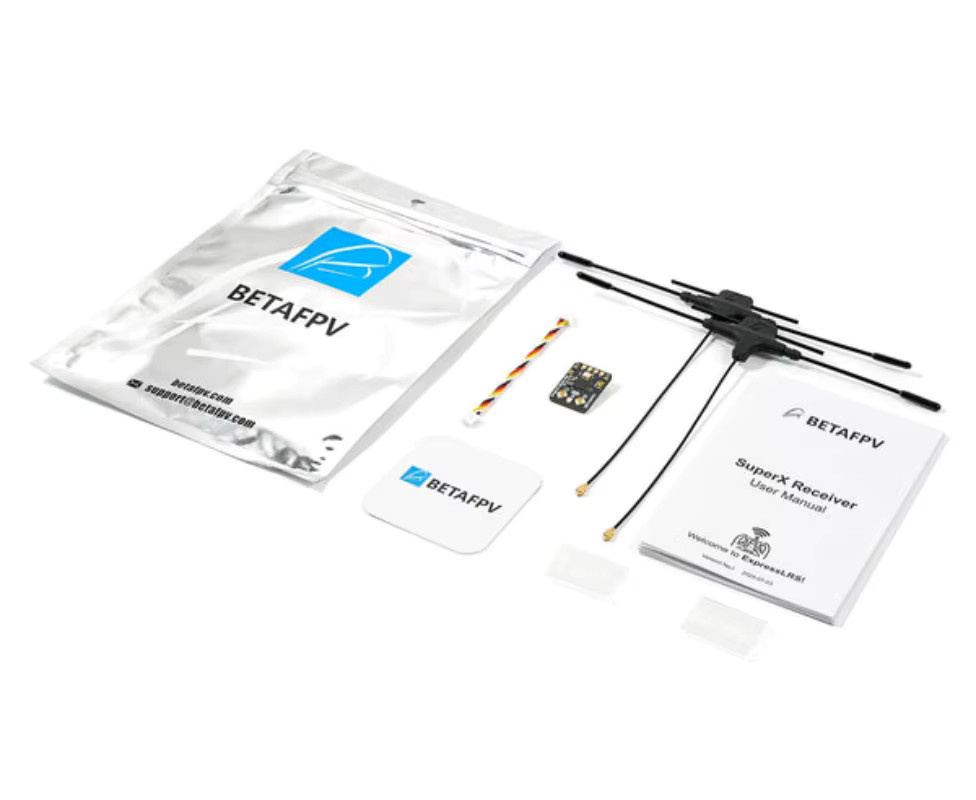 BETAFPV SuperX Dual-Band-Empfänger ELRS True Diversity GemX Gemini 2,4G+915M in Schwarz für RC FPV Langstrecken-Renndrohnen - Bild 3