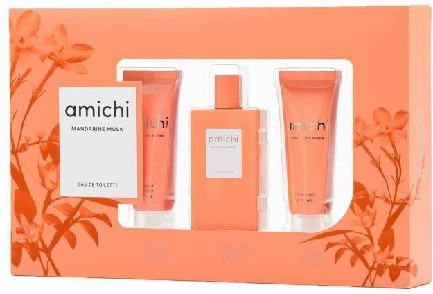 Amichi Mandarin Musk Set, Eau de Toilette, Duschgel, Body Lotion, Unisex - Bild 1