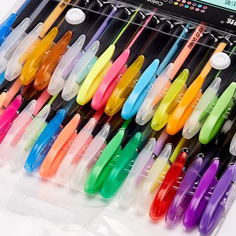 Baikingift Glitter Gel Stifte Set, 12 Teile, Mehrfarbig, Glitzer Marker für Schule, Büro und Kunst - Bild 4