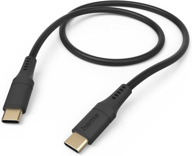 Hama USB-C auf USB-C Ladekabel Flexible in Schwarz, 1,5 m - Bild 1