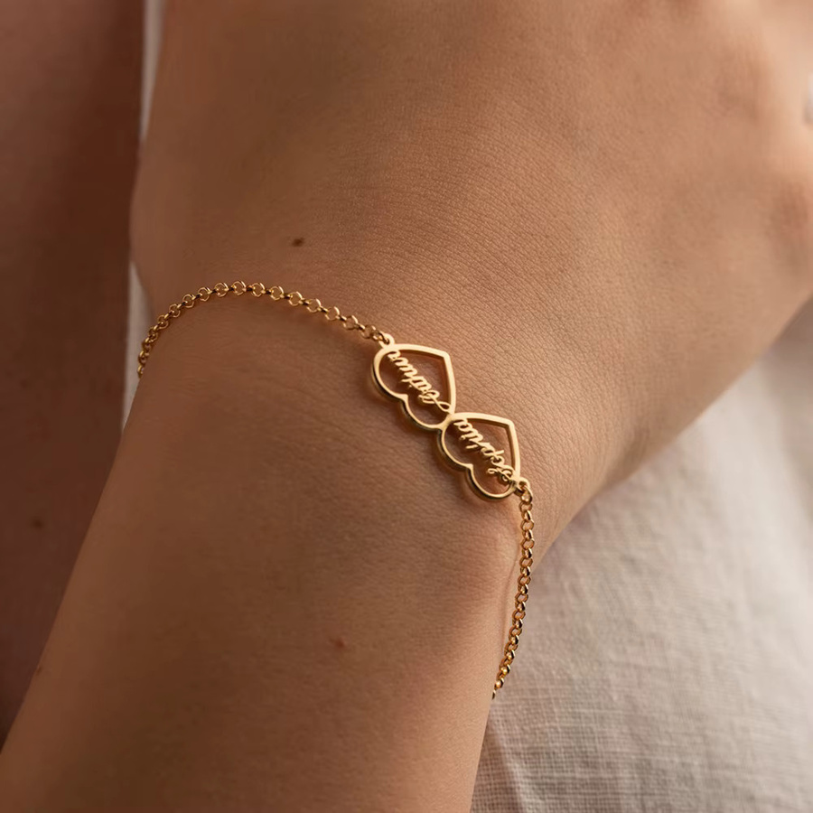 CEYAWEI Armband, Edelstahl, Gold, Damen - Bild 2