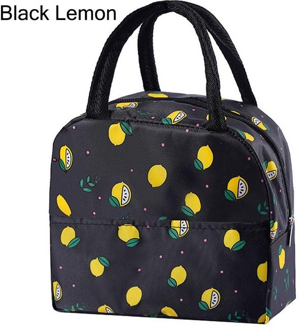 YIRAN ring 2 Lunchtasche aus Stoff, isolierter und auslaufsicherer Kühlbehälter in Schwarz - Bild 1