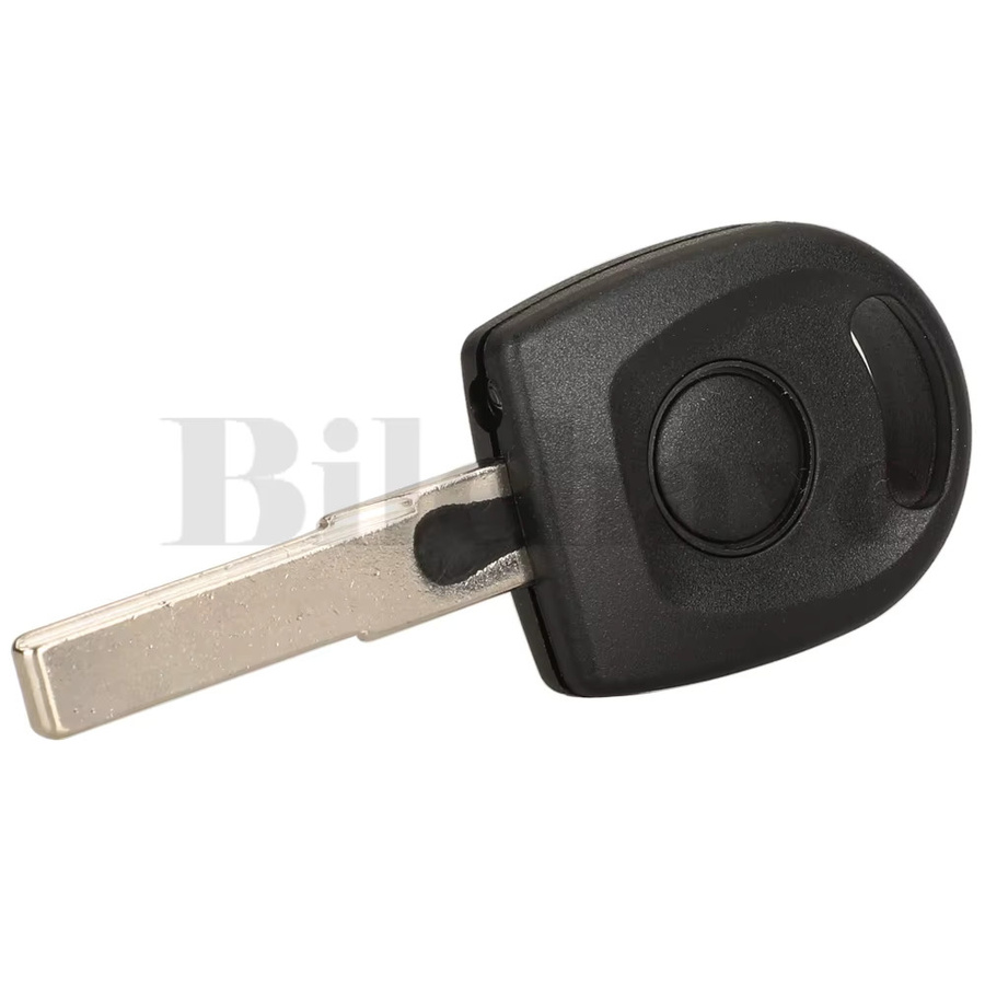 Jingyuqin Schlüsselgehäuse HU66 mit Lichtchip-Gehäuse für Volkswagen VW Polo Golf, SEAT Ibiza Leon und SKODA Octavia in Schwarz, ungeschnitten - Bild 2