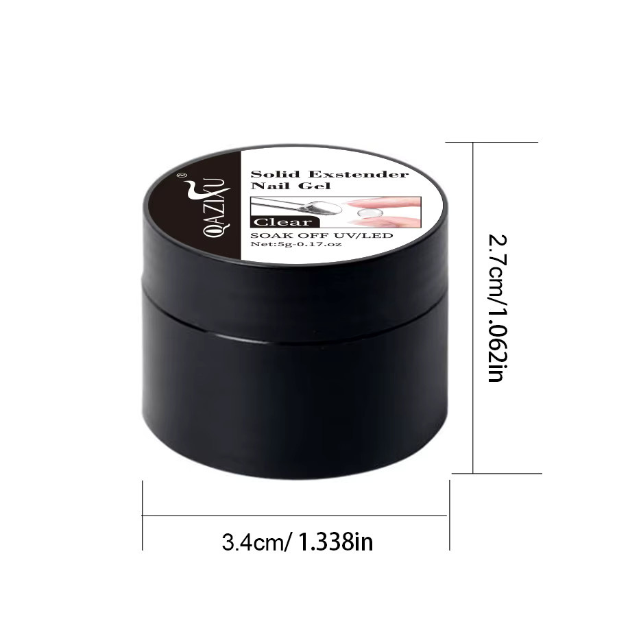 QAZIXU Hard Gel, Clear, Glänzend, Unisex - Bild 6