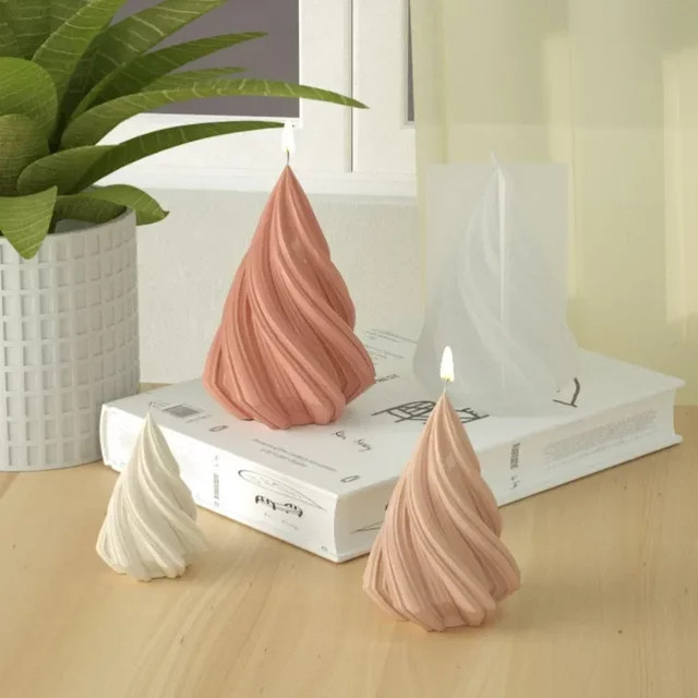 LONTL Silikonform für rotierende konische Säulenkerzen und 3D-Wellenkerzen zur Gestaltung von Gips, Seife oder Harz für deine Home-Dekoration - Bild 1