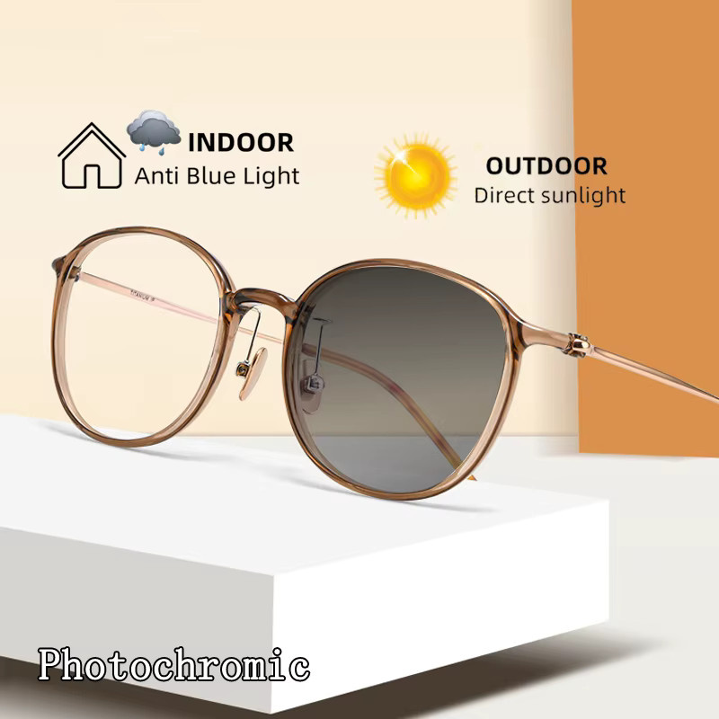 JUNHANERED Korrektionsbrille Rund, Titan, Vollrand, Damen - Bild 2