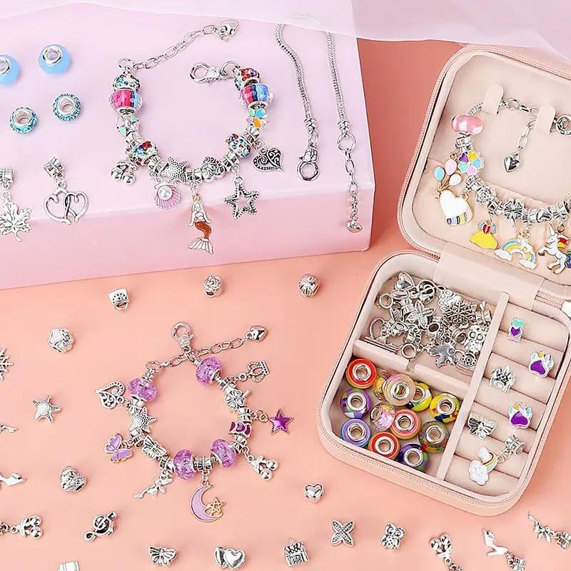 Yiran toy Perlenarmband-Set mit Aufbewahrungsbox grün für Mädchen 4-6 Jahre alt - Bild 1