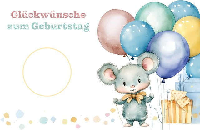 Glückwunschkarten zum Kindergeburtstag von Butzon und Bercker, 6er Set, Mehrfarbig - Bild 1