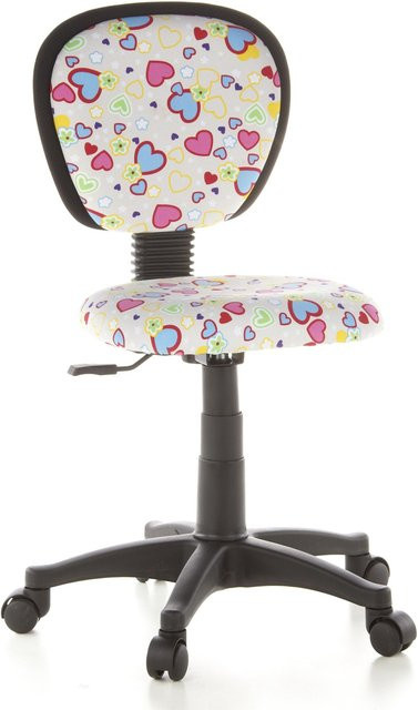 hjh OFFICE Kinderdrehstuhl KIDDY TOP aus Baumwollstoff ohne Armlehnen - Bild 1