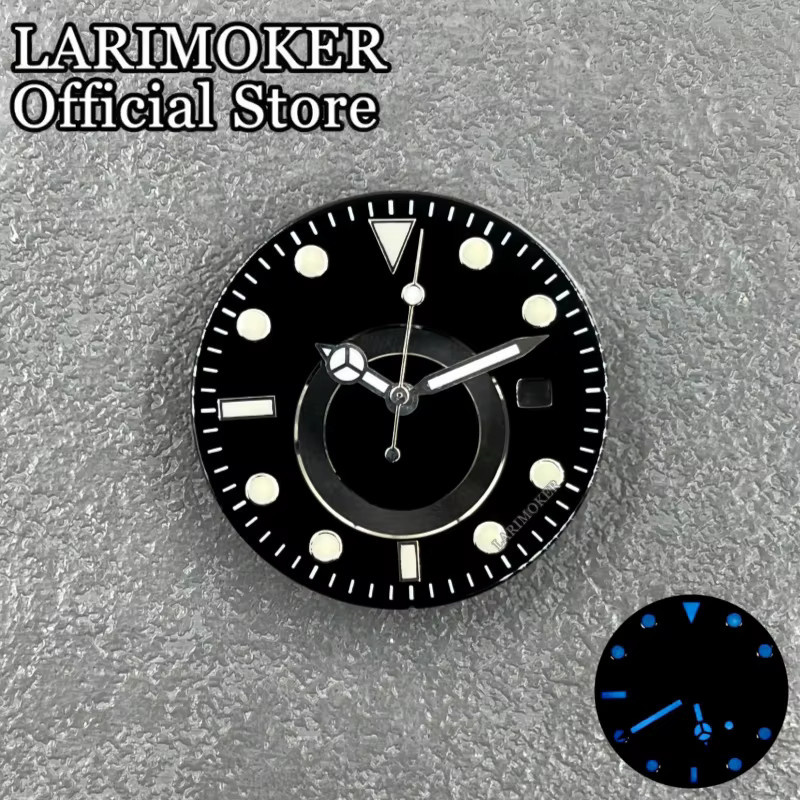 LARIMOKER Uhrenzubehör, 31,5 mm, Leuchtendes Zifferblatt, Datumsfenster - Bild 2