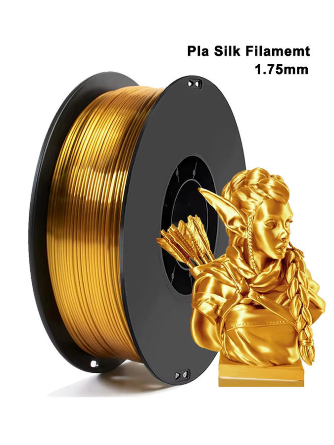 3D Maliang PLA Seidenfilament Gold 1,75mm für FDM 3D-Drucker - Bild 5