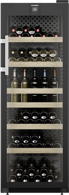 Liebherr Weinschrank WFbli Professional schwarz, Smart Device fähig, Einbaugerät mit Glasfront, B/H/T: 59,7 x 168,4 x 76,3 cm - Bild 1