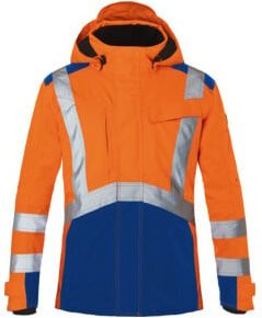Kübler Hardshelljacke REFLECTIQ PSA 2 in Warnorange und Königsblau, Größe S - Bild 1