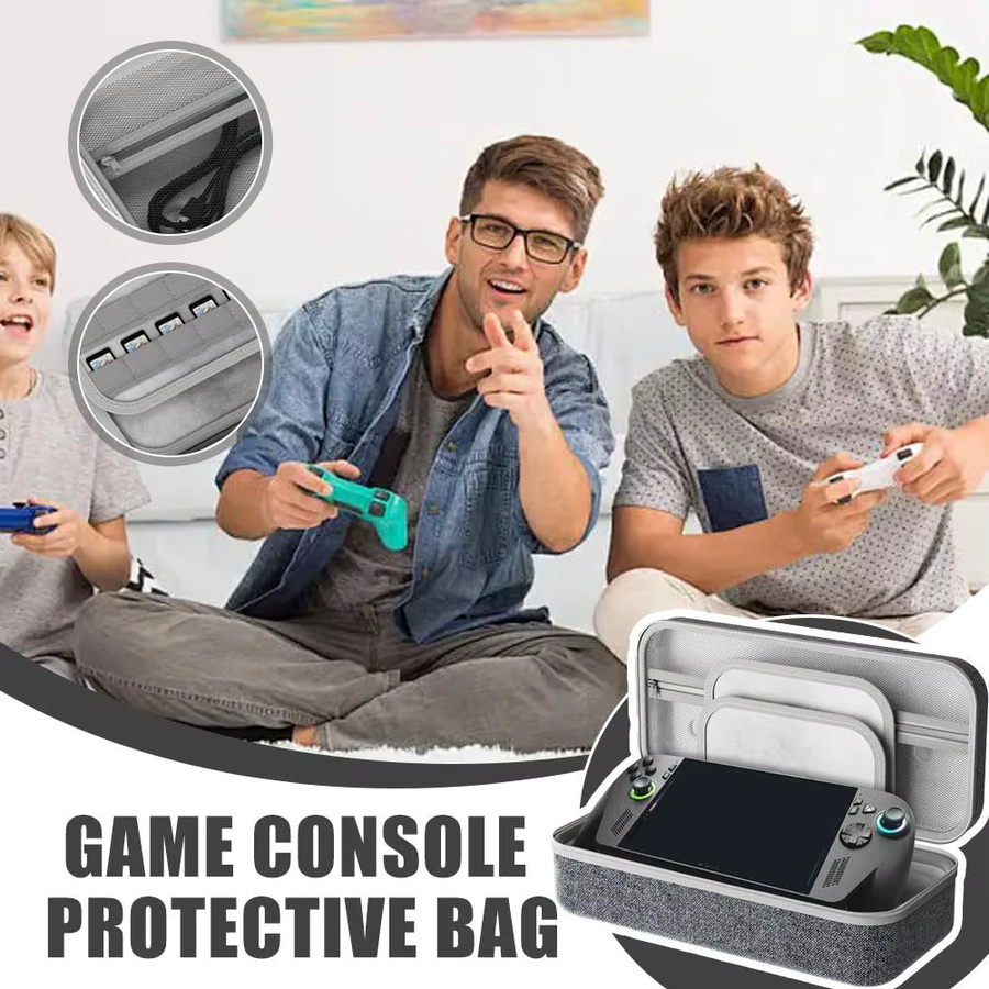 Stoßfester Aufbewahrungskoffer aus EVA für Asus ROG Ally X in Grau - Bild 3