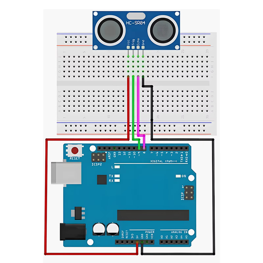 HC-SR04 Ultraschallsensor Abstandssensor für Arduino in Blau - Bild 3