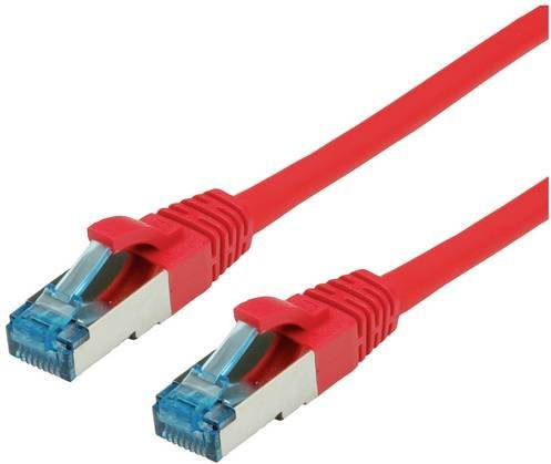 Value RJ45 Patchkabel CAT 6a S/FTP Ethernet LAN Rot, Länge: 3,00 m - Bild 1