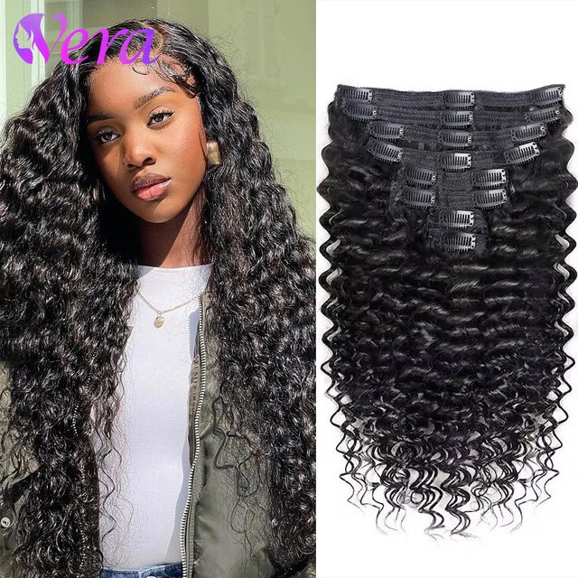 mayfive Clip-In-Extensions Wasserwelle, schwarz, 120 g, Damen - Bild 1