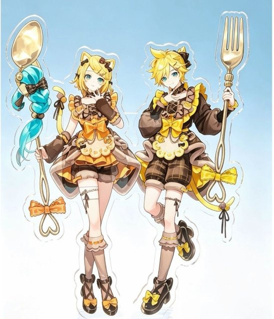 Bandai Project DIVA Kagamine Rin/Len Acryl-Standfigur, Einzelfigur - Bild 1