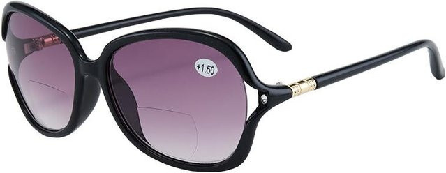 Coyee Sonnenbrille Cat-Eye, Lesebrille, Kunststoff, Vollrand, Damen, schwarz - Bild 1