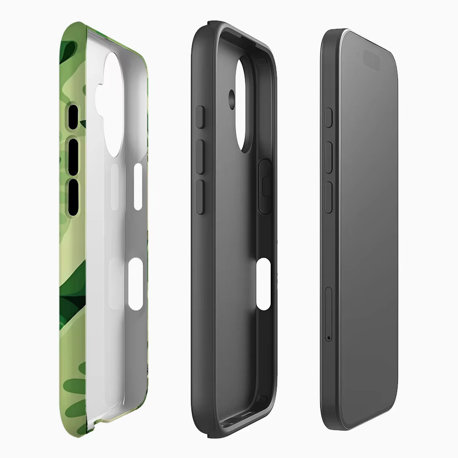 Kiwi-Kaleidoskop Handyhülle für Apple iPhone 17 16 15 14 13 12 11 Pro Max Plus mit doppelschichtiger Rückseite - Bild 2