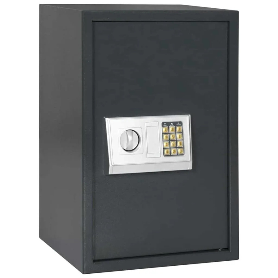 DELUKE Tresor BITO Digitaler Stahltresor mit Schloss in Dunkelgrau, B/T/H: 40 x 35 x 60 cm - Bild 2