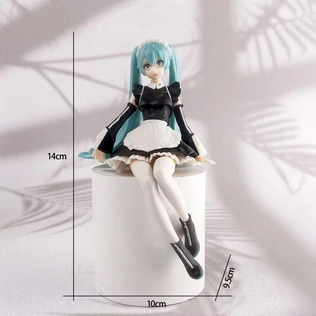 Hatsune Miku Modell Spielzeug, Sitzende Haltung, 14cm, ab 14 Jahren - Bild 1