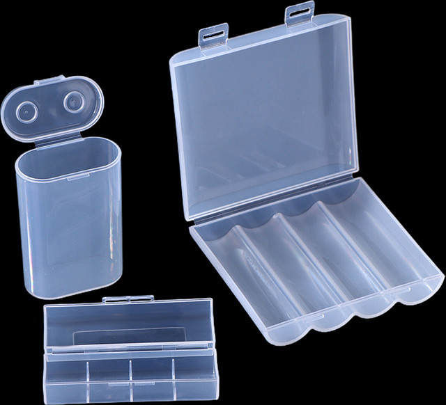 Staubdichte 21700 Batterie-Schutzbox aus PP-Kunststoff in Transparent - Bild 1
