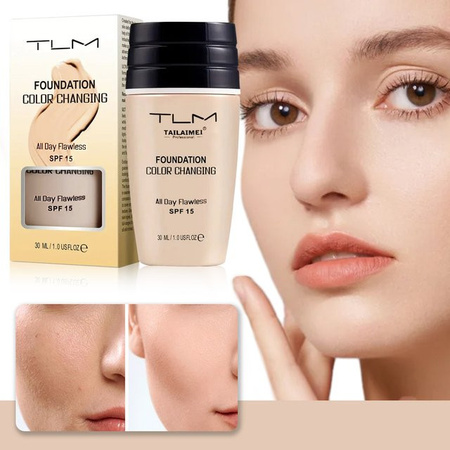 TAILAIMEI Foundation, farbwechselnde Formel, SPF15, Unisex
