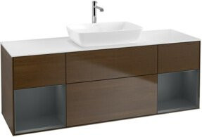 V&B Waschtischunterschrank Finion in Weiß lackiert, Breite: 160 cm, Tiefe: 50,1 cm, Höhe: 50,1 cm - Bild 1