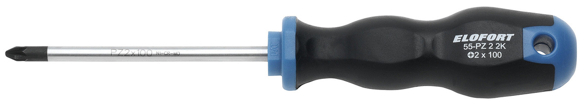 Elofort 2K-Schraubendreher Pozidriv ELOFORT-55-PZ 1 in Multicolour - Bild 1