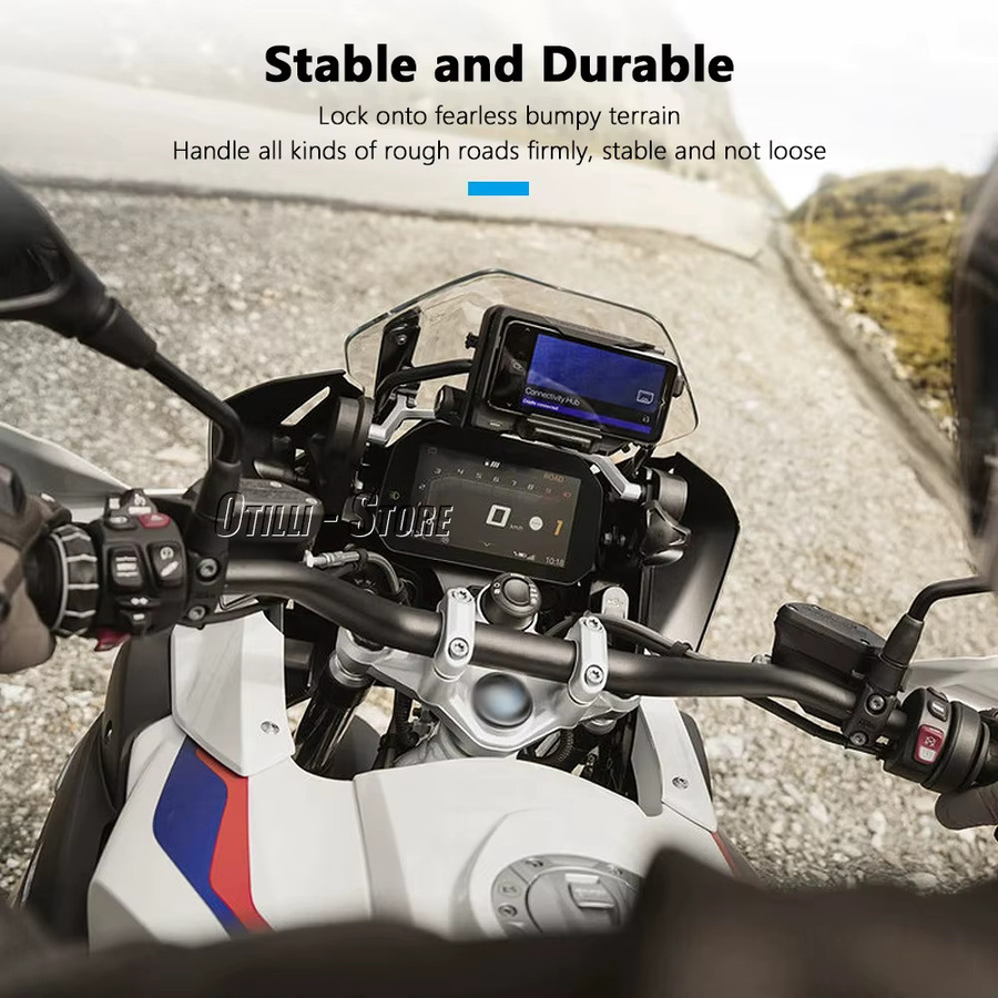 BMW Motorrad USB Drahtlose Ladehalterung für Telefon und Navigation für S1000RR S1000XR F900XR F900R C400X C400GT R1250RT R1250RS mit USB-C Anschluss in Schwarz oder Weiß - Bild 4