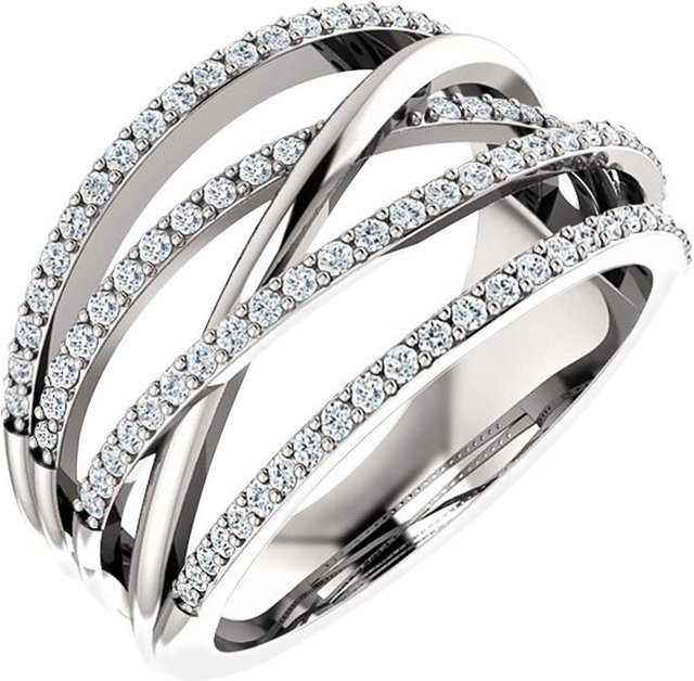 CAOSHI Ring, Silber, Kupfer, Zirkonia, Damen - Bild 1