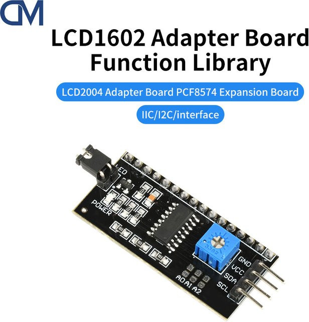 diymore PCF8574 I2C LCD Adapter Modul für LCD1602 und LCD2004 mit Pin-Schnittstelle DC3-6V - Bild 1