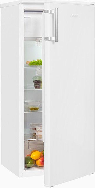 Exquisit Kühlschrank KS185-3-H-040F in Weiss, Standgerät mit LED-Innenbeleuchtung und Super-Cooling, B/T/H: 56,5 x 60 x 179 cm - Bild 1