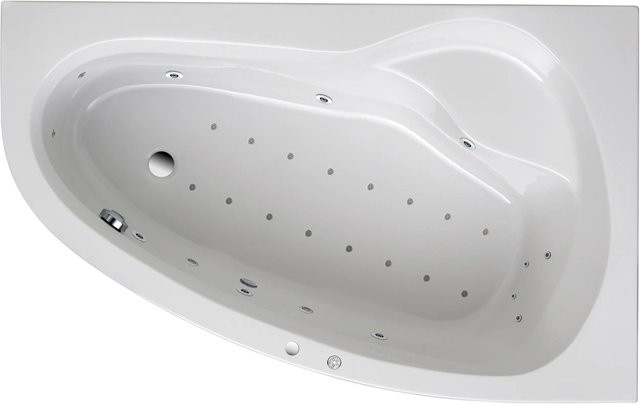 Whirlpool Ottofond Loredana Mod. A Exklusiv in Weiß B: 175 cm, T: 110 cm - Bild 1