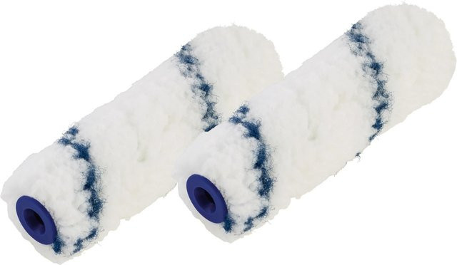 LUX-TOOLS Blaufadenwalzen Set Mini, 2 Stück, Weiß, Breite: 10 cm - Bild 1