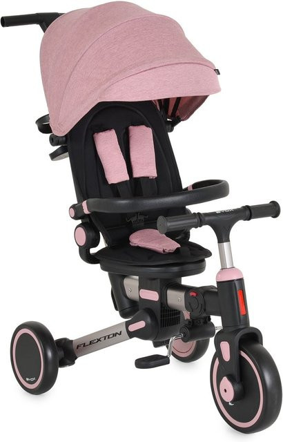 Byox Flexton 5 in 1 Dreirad Laufrad rosa faltbar mit EVA-Reifen - Bild 1