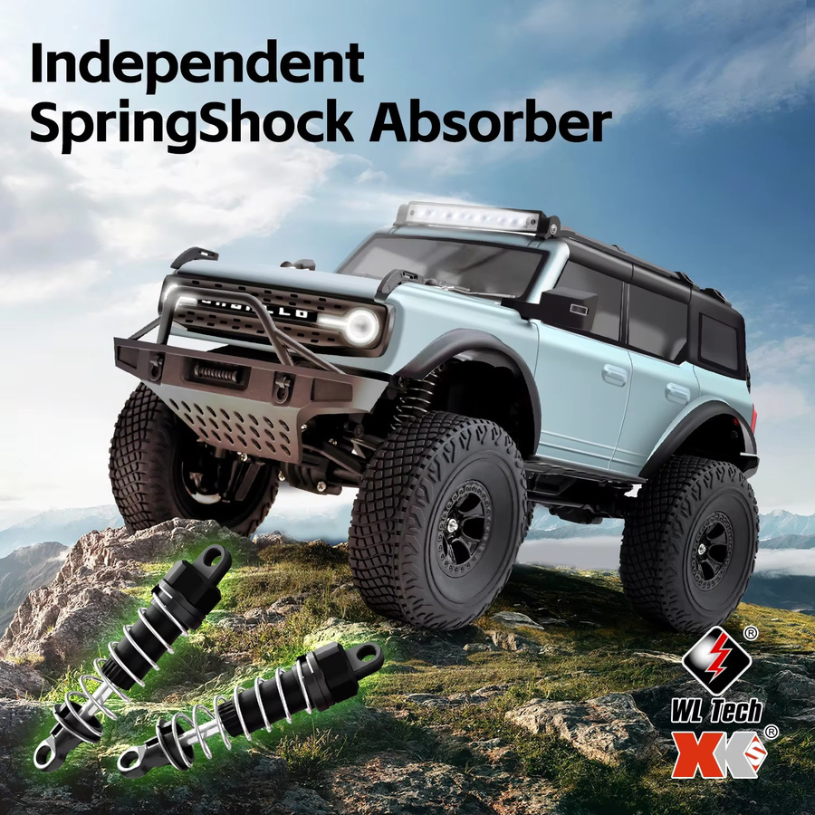 WLtoys 184023 RC Auto, 1/18, mit LED-Licht, 4WD, RTR, Off-road - Bild 4