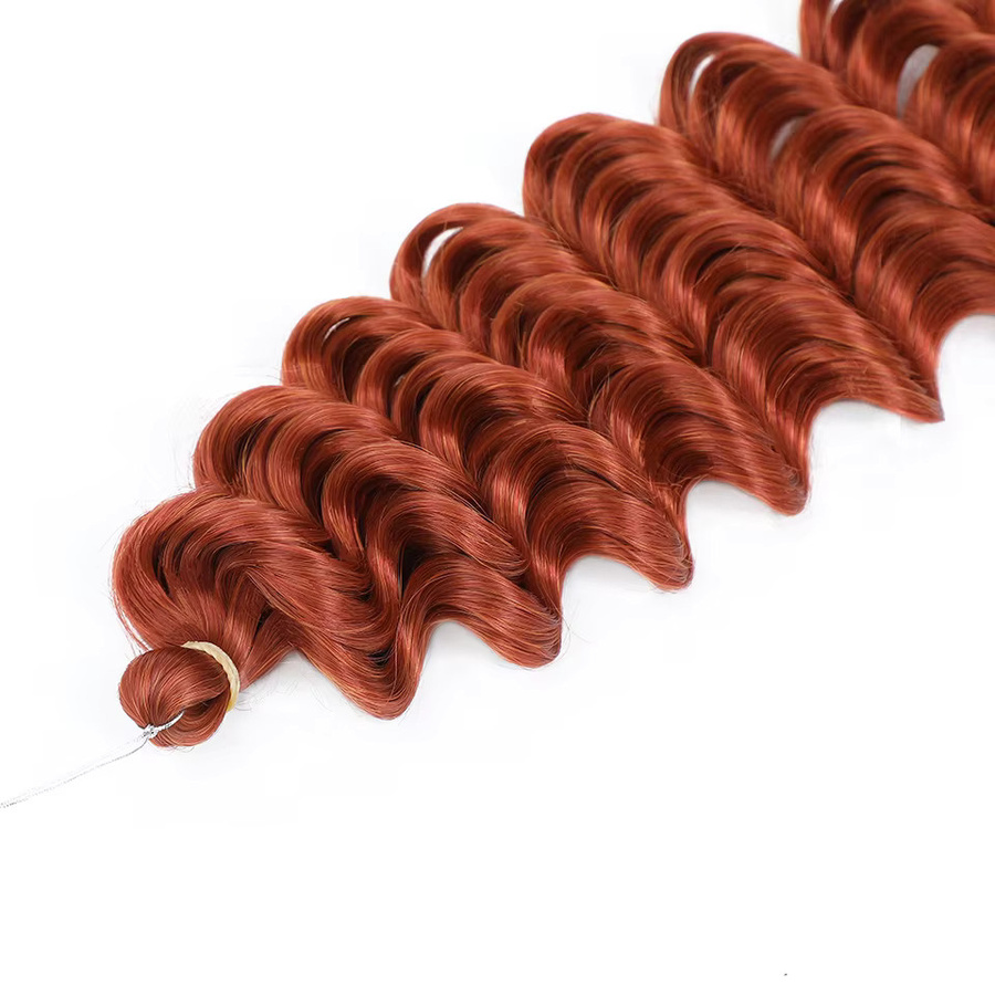 Felek Haarverlängerung, Synthetische Afrikanische Locken, Ombre Braun, 24 Zoll, Damen - Bild 3