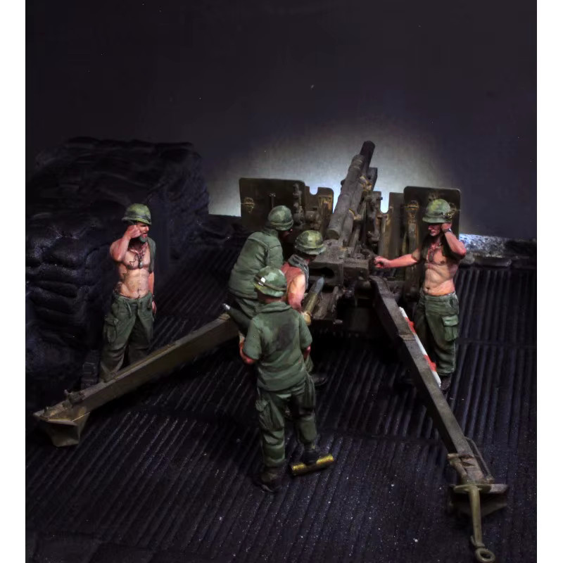 BAANFU Artillerie der US-Armee, Modellbausätze, 5-teiliges Set, Maßstab 1:35 - Bild 2