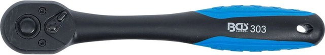 BGS Umschaltknarre aus Chrome Vanadium mit Kunststoffummantelung, Abtrieb Außenvierkant 10 mm (3/8 Zoll), Schwarz - Bild 2