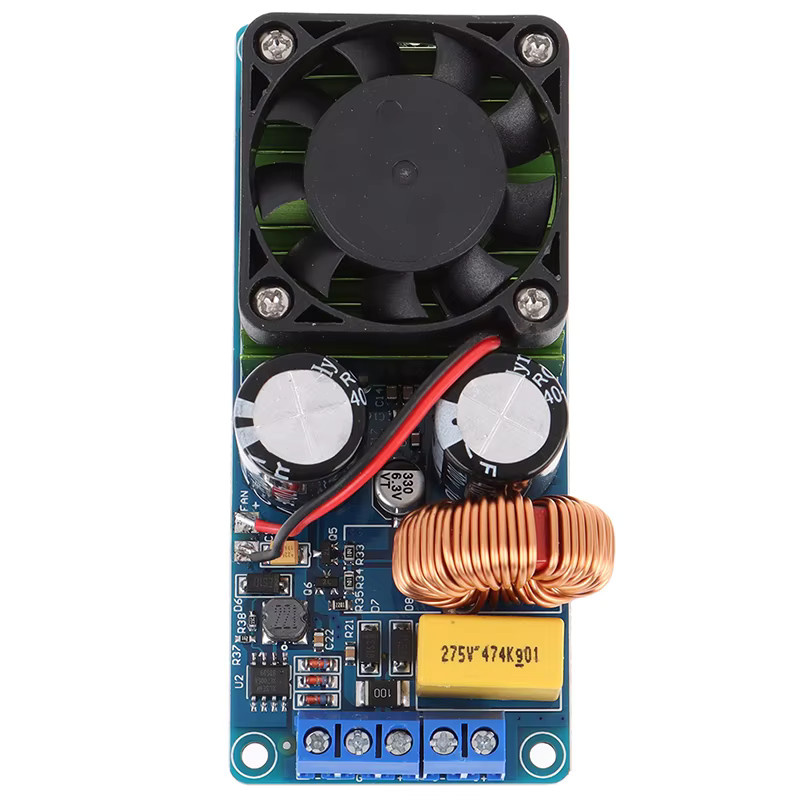 HUXUAN IRS2092S Mono-Kanal Digital-Verstärkermodul Klasse D HIFI Leistungsverstärker-Platine 500W in Multicolour - Bild 3