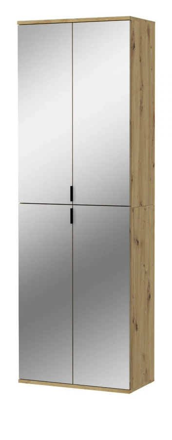 Inn.Furn Garderobenschrank Line-Up mit Spiegeltüren in Eiche, B/T/H: 61 x 34 x 193 cm - Bild 1