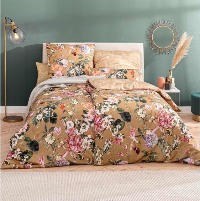 Estella Bettwäsche Fiore Floral in Beige - Bild 1