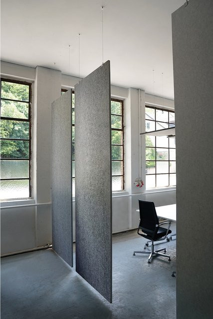 Baffel Panel-Set Deckenträger Odenwald von LAUTLOZ in Grau, B/H: 100 x 300 cm, Tiefe: 2,5 cm - Bild 1