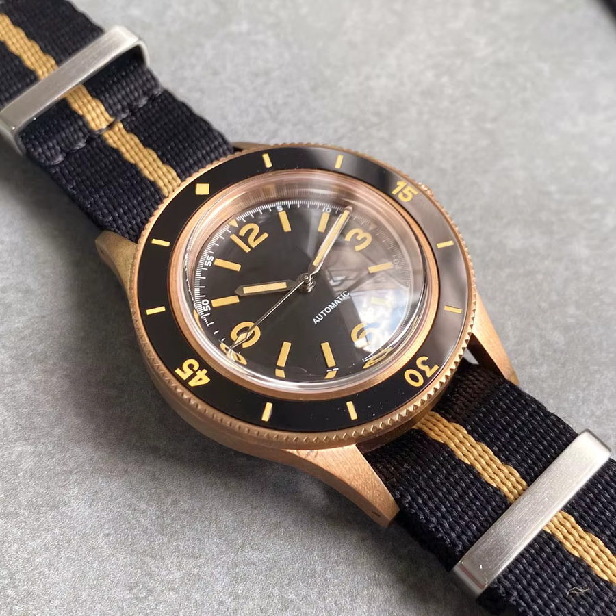 Tandorio Herren Armbanduhr, Automatik, Bronze, Saphirglas, 20 ATM - Bild 4